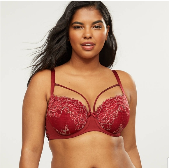 Metallic Lace Boost Balconette Bra - Picture 5 of 5